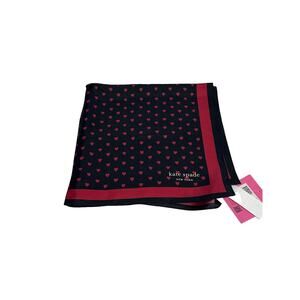 Kate Spade mini hearts silk bandana scarf